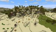 A desert village near savanna (Image via u/VeiledSyzygy)